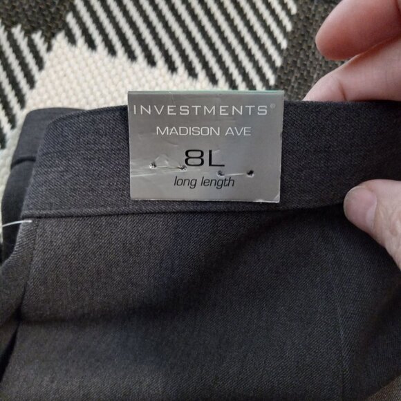 MNWT Investments Madison Ave pants Women's Size 8L - Picture 3 of 5